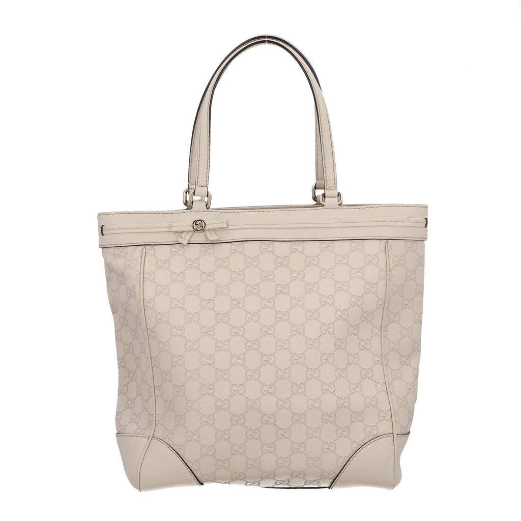 Guccissima Medium Mayfair Tote Off White