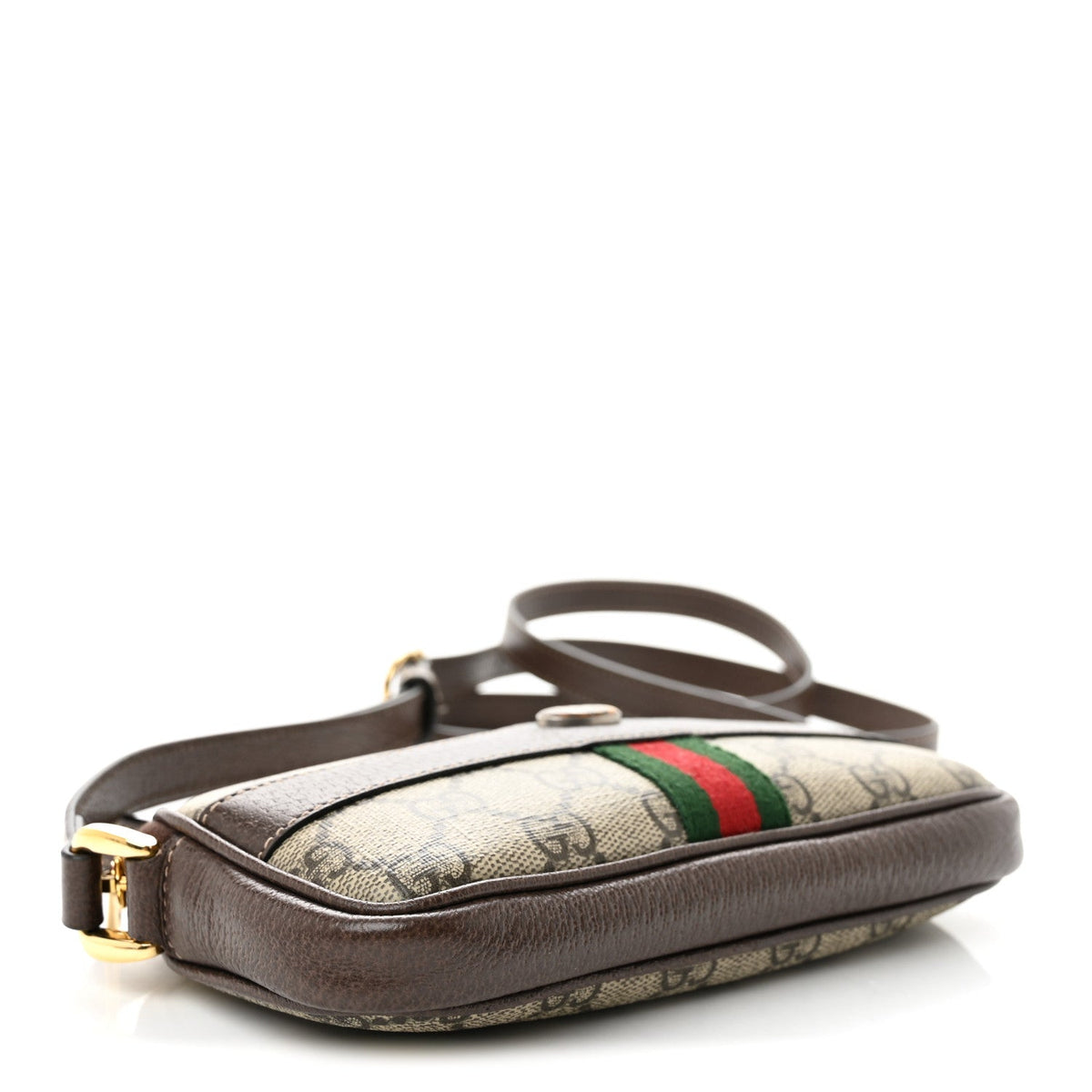 GG Supreme Monogram Web Mini Ophidia GG Bag Brown