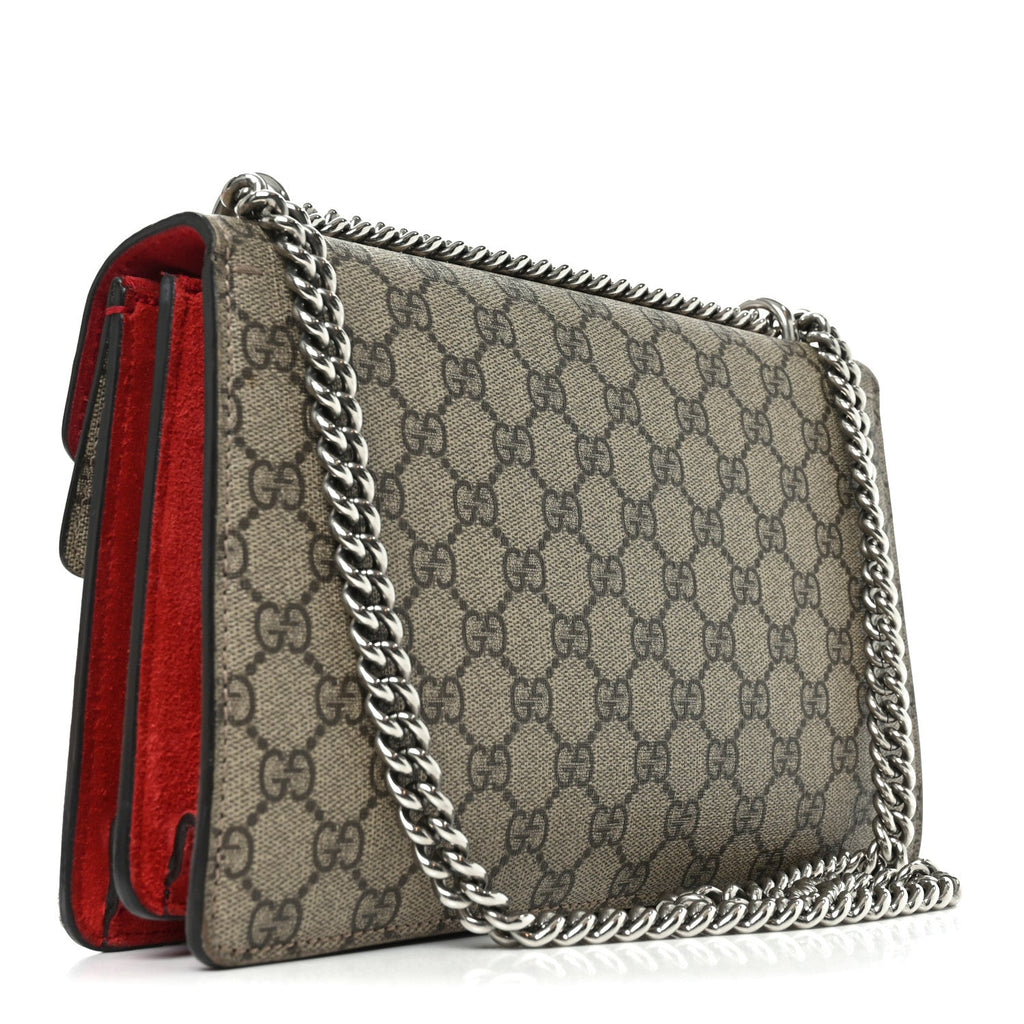 GG Supreme Monogram Small Dionysus Shoulder Bag Red