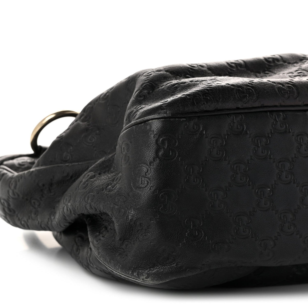 Guccissima Medium Sukey Top Handle Tote Black