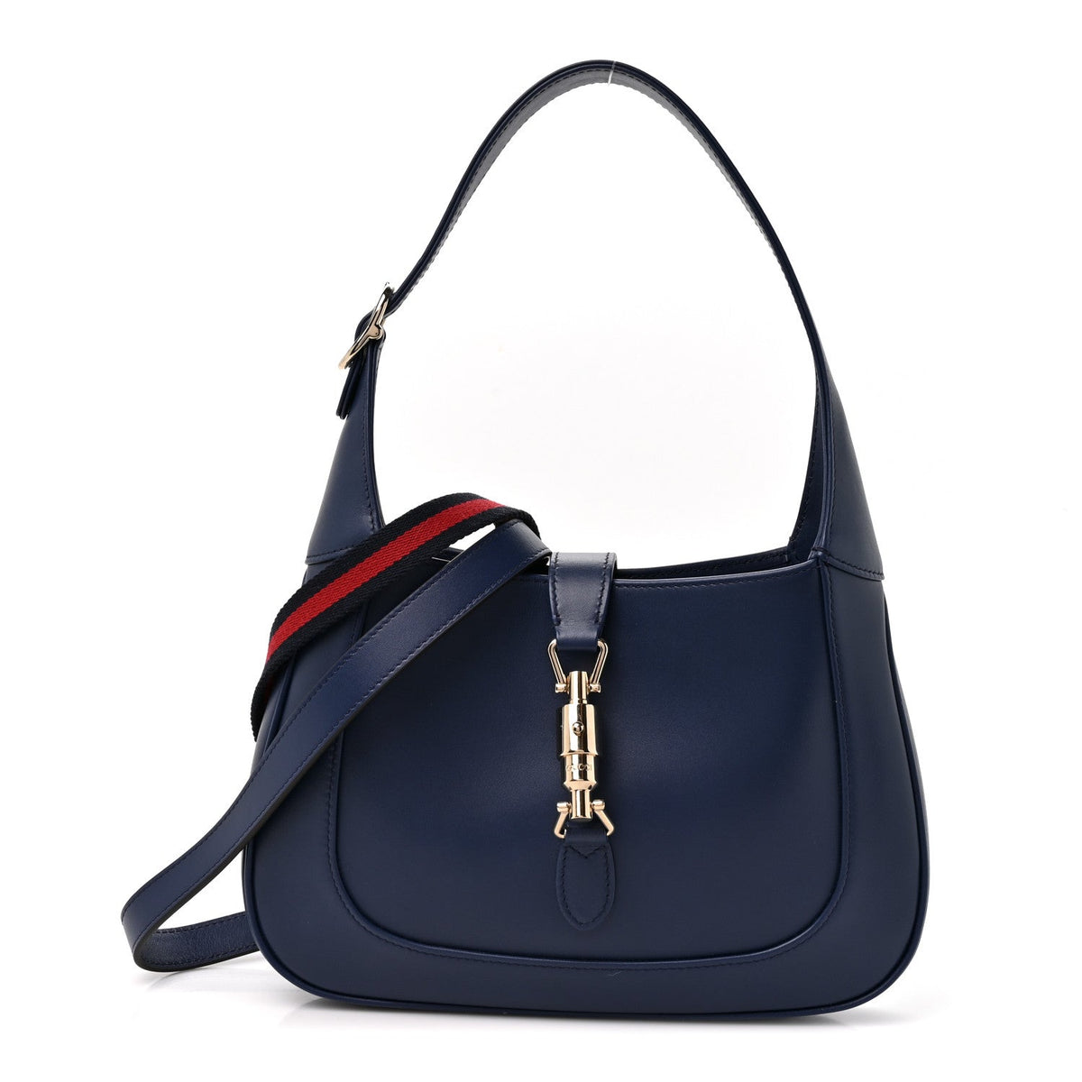 Sea Calfskin Web Medium Jackie 1961 Hobo Plastic Blue