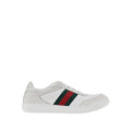 Gucci Screener Nylon and Leather Sneakers White