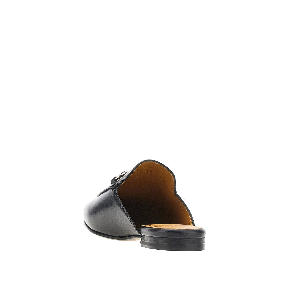 Gucci Princetown Leather Sabot Black Women
