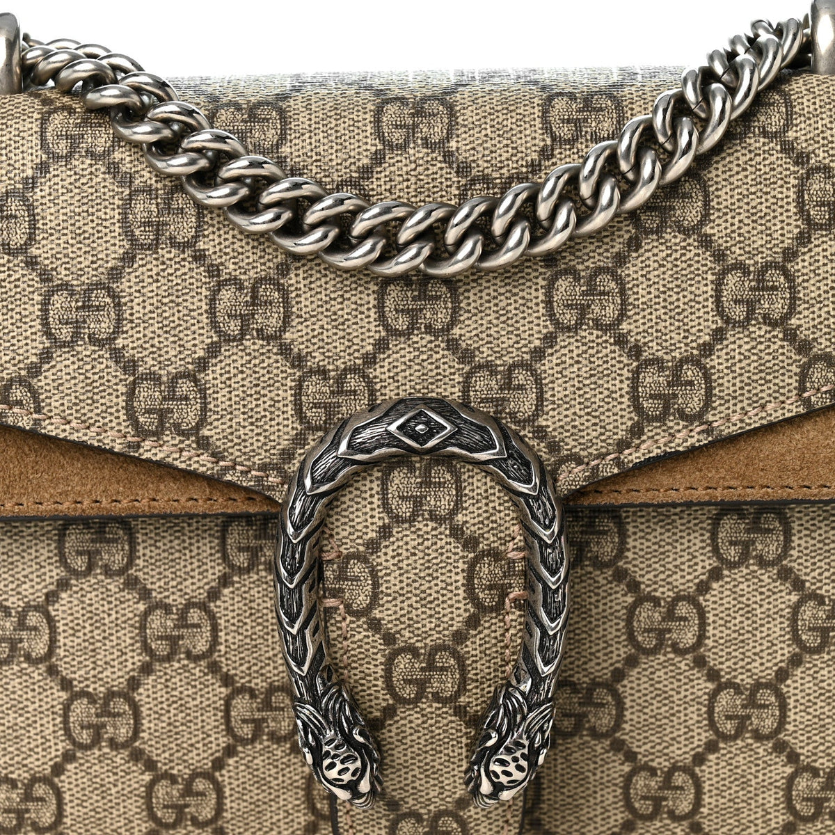 GG Supreme Monogram Mini Dionysus Shoulder Bag Taupe
