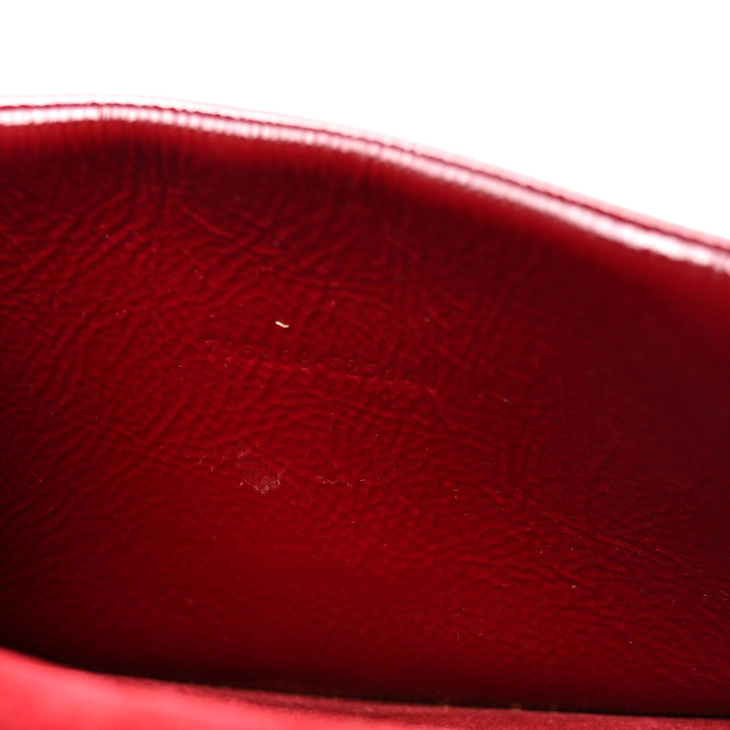 Crinkled Patent Mini Dionysus Shoulder Bag Rosso Ancora Red