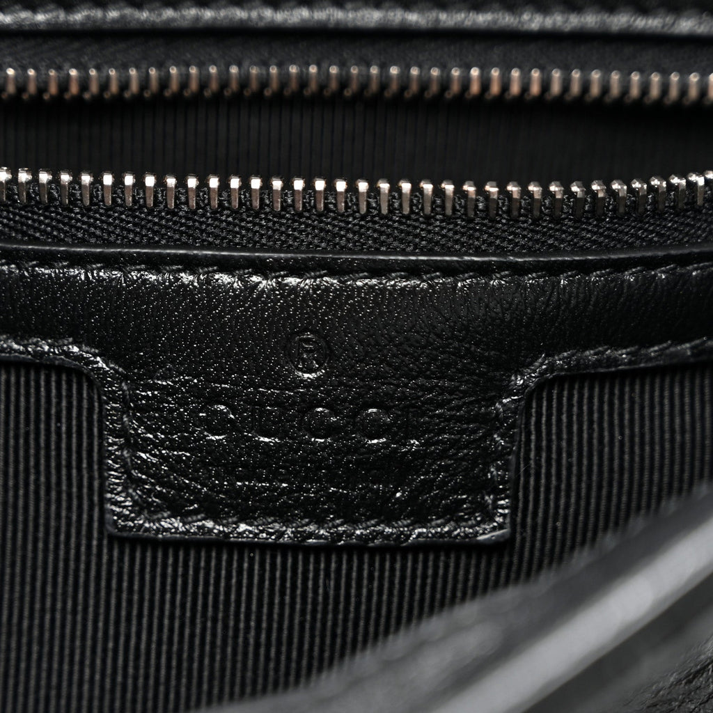 Soft Calfskin Matelasse Medium GG Marmont Shoulder Bag Black