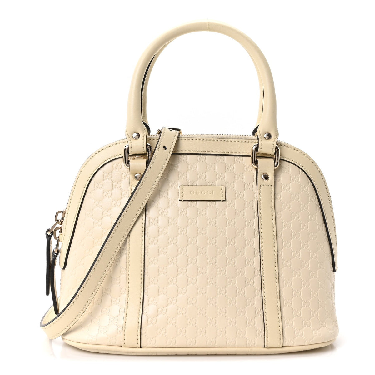 Soft Microguccissima Mini Dome Bag Ivoire
