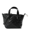 Nappa Chevron Matelasse Small GG Marmont Tote Bag Black