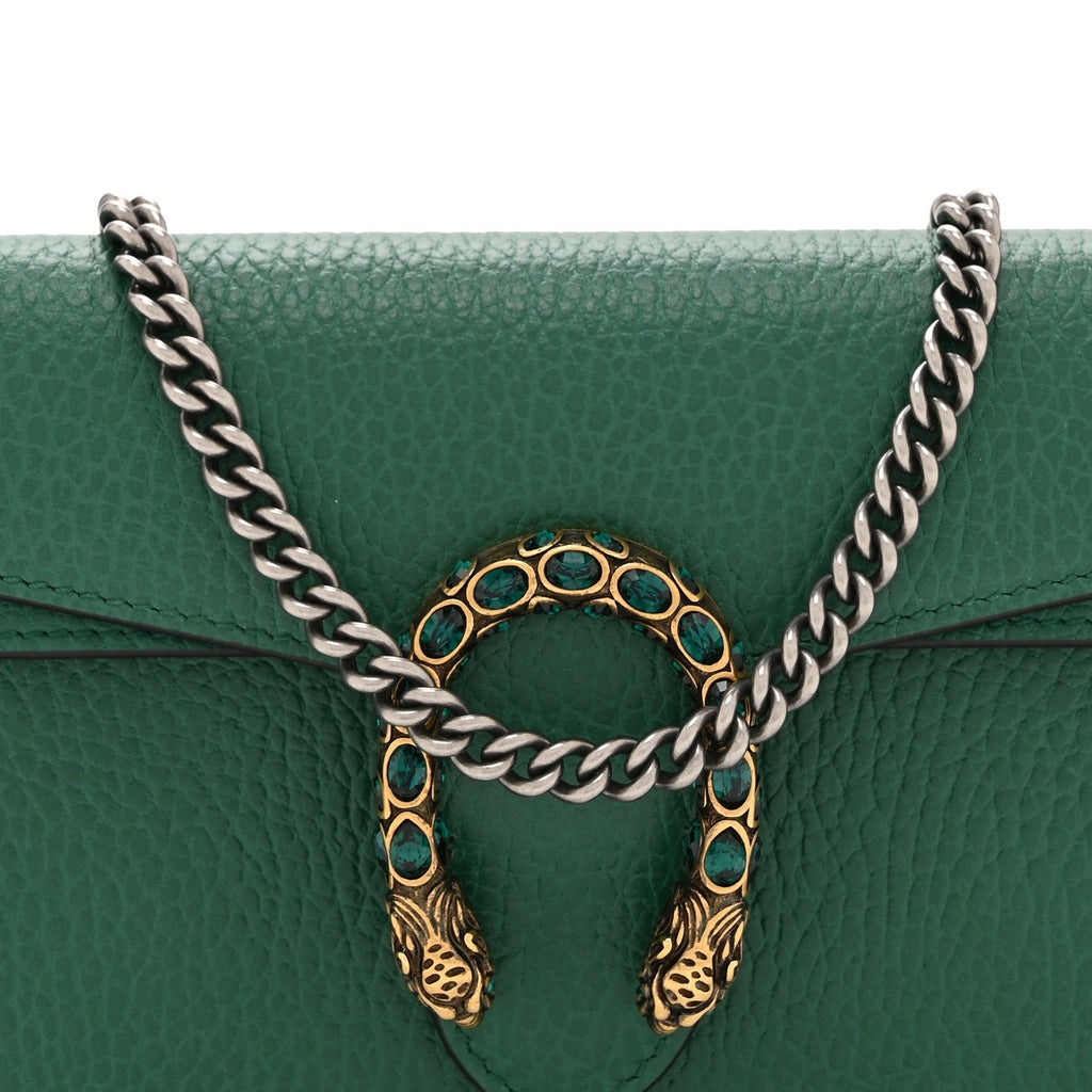 Calfskin Super Mini Dionysus Shoulder Bag Emerald