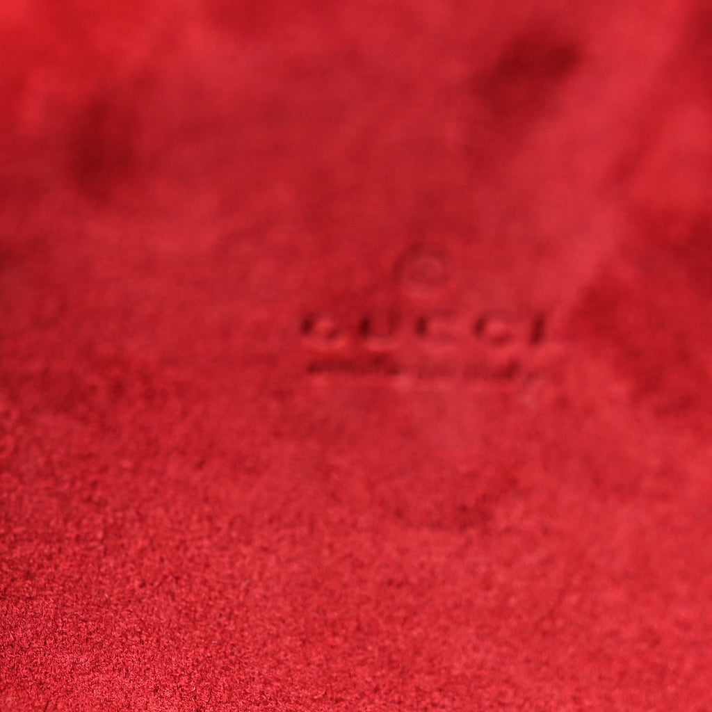 Crinkled Patent Mini Dionysus Shoulder Bag Rosso Ancora Red