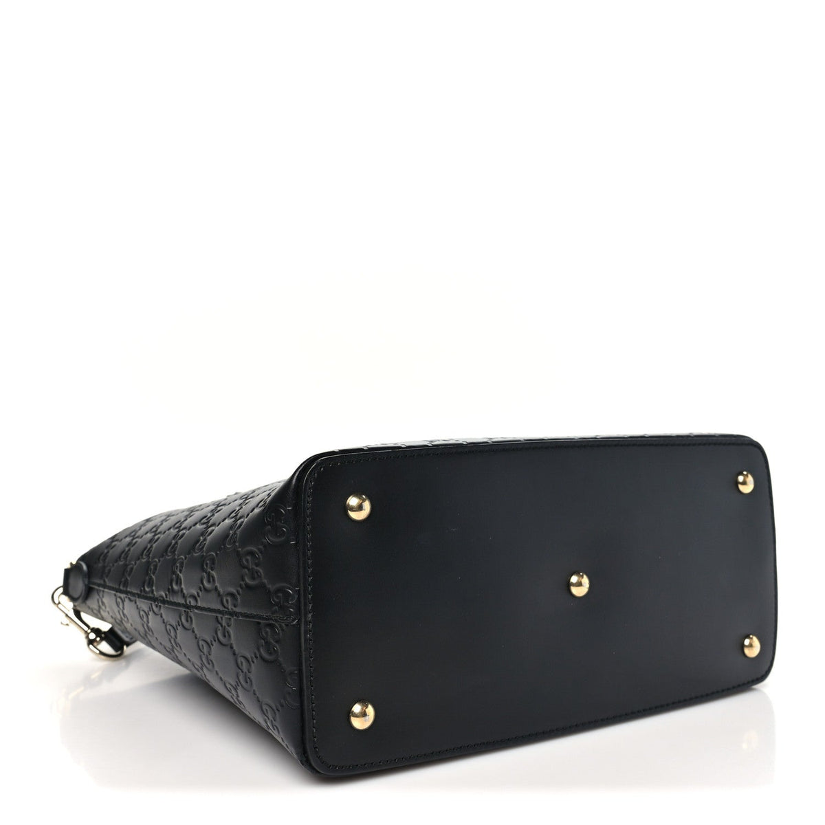 Guccissima Linea A Foldover Tote Black