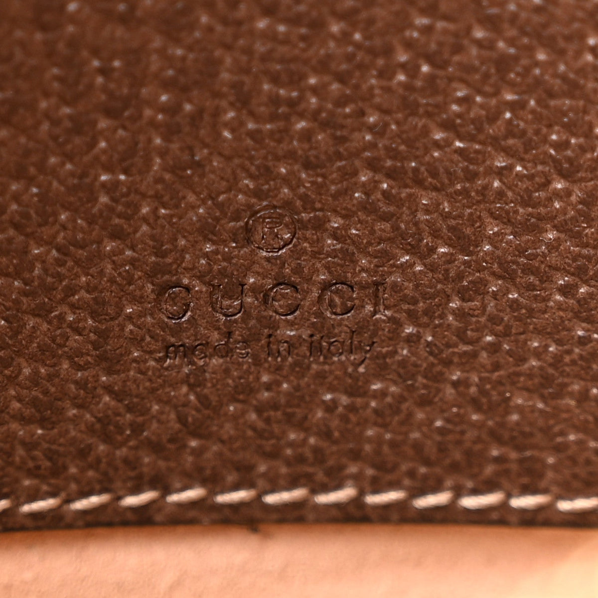 GG Supreme Monogram Ophidia Phone Case Wristlet Brown