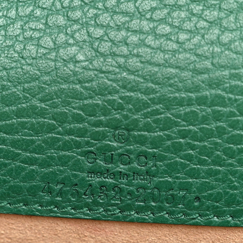 Dollar Calfskin Crystal Super Mini Dionysus Shoulder Bag Emerald