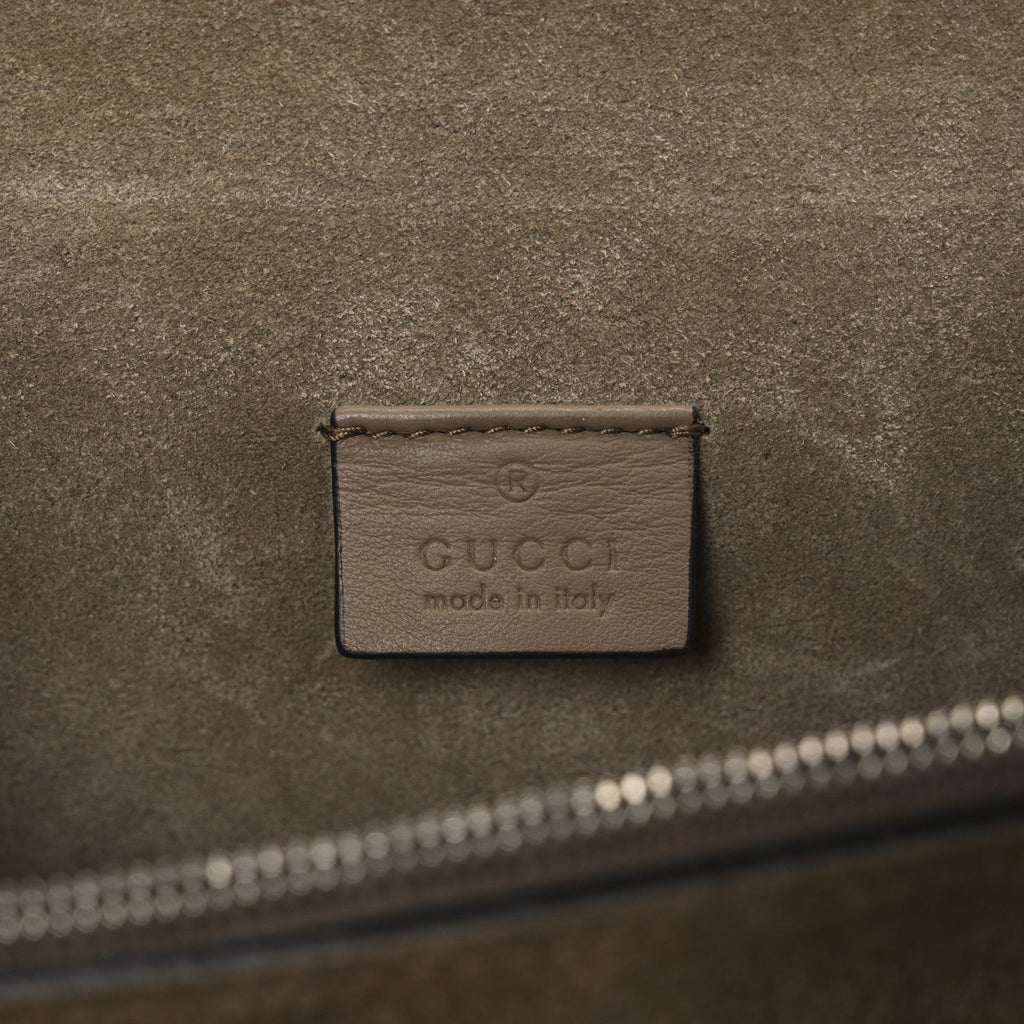 GG Supreme Monogram Small Dionysus Shoulder Bag Taupe