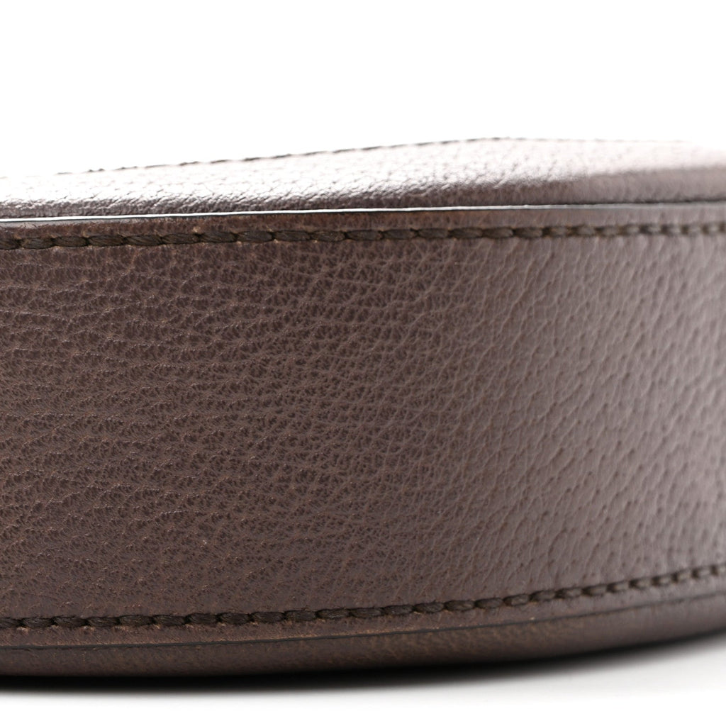 GG Supreme Monogram Web Mini Ophidia Round Shoulder Bag Brown