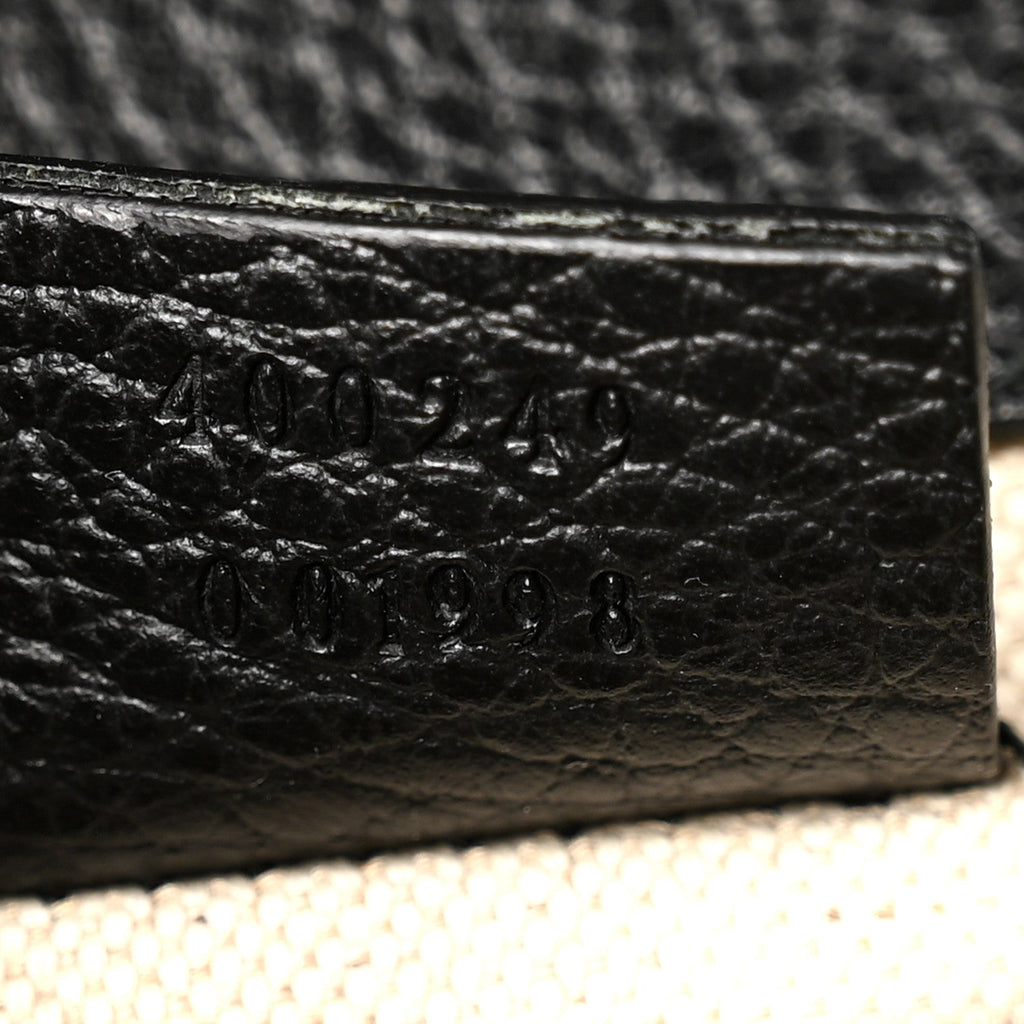 Pebbled Calfskin Small Dionysus Shoulder Bag Black