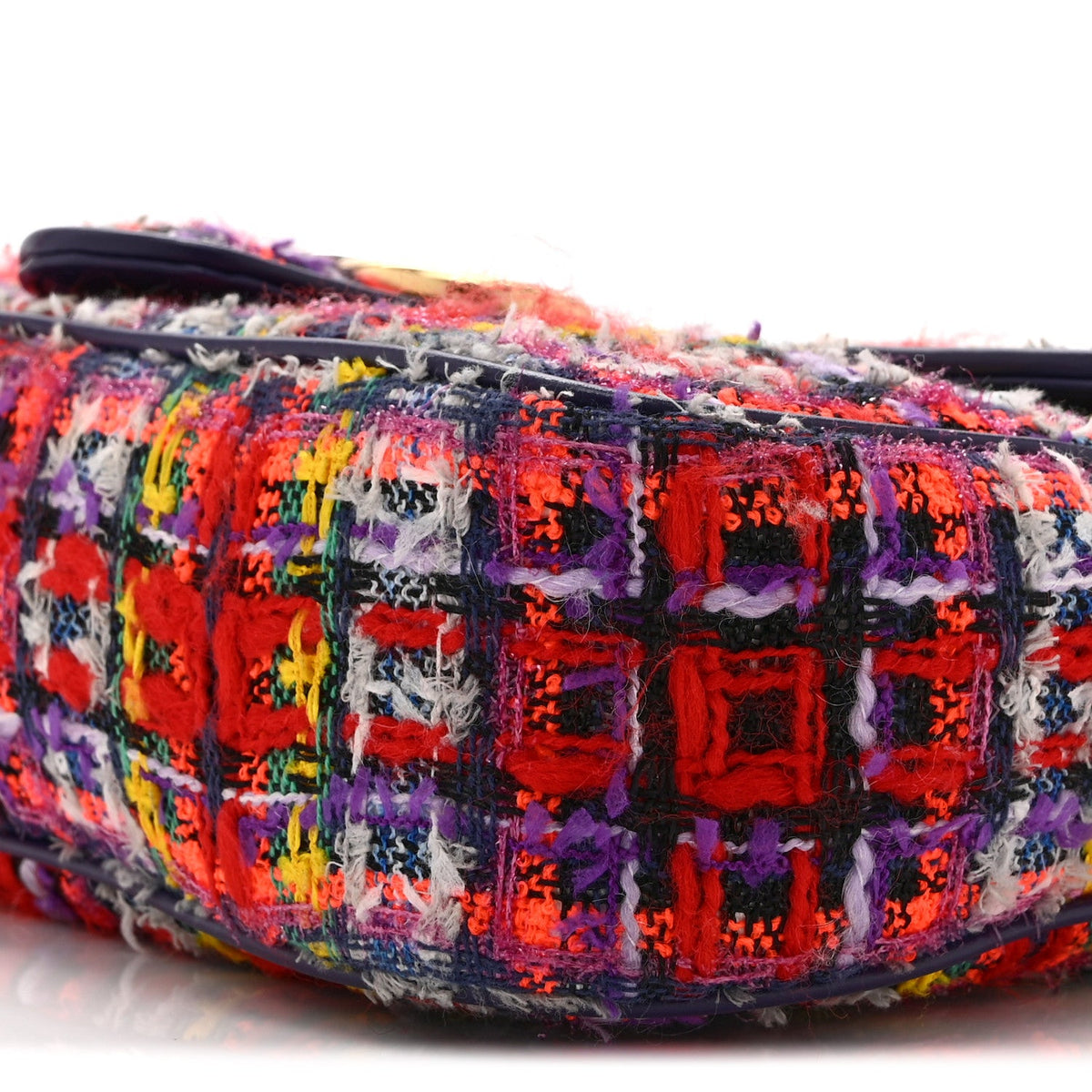 Tweed Calfskin Small GG Marmont Shoulder Bag Multicolor