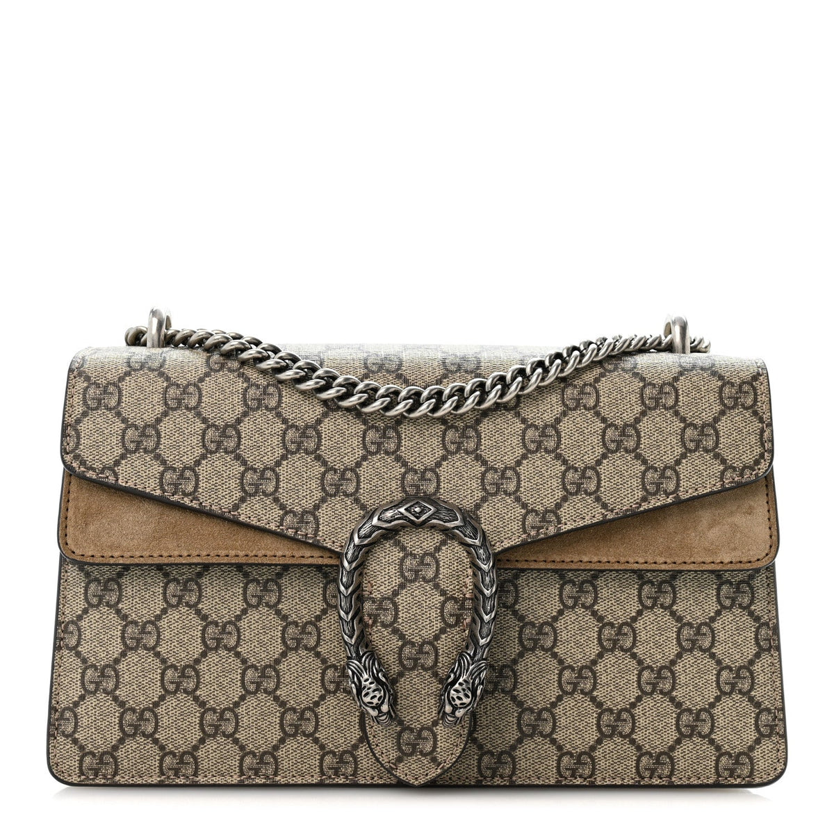 GG Supreme Monogram Small Dionysus Shoulder Bag Taupe