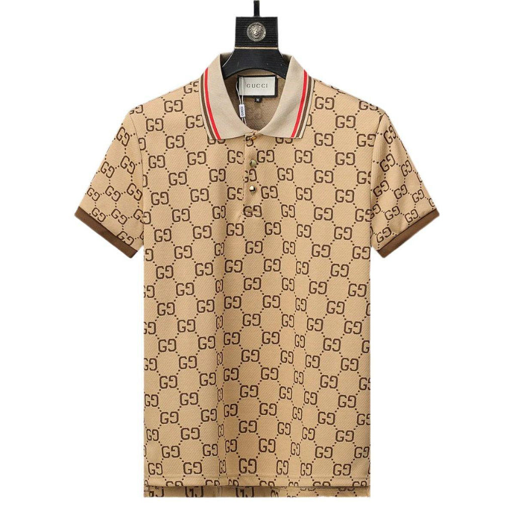 Gucci Brown T-shirt with a collar