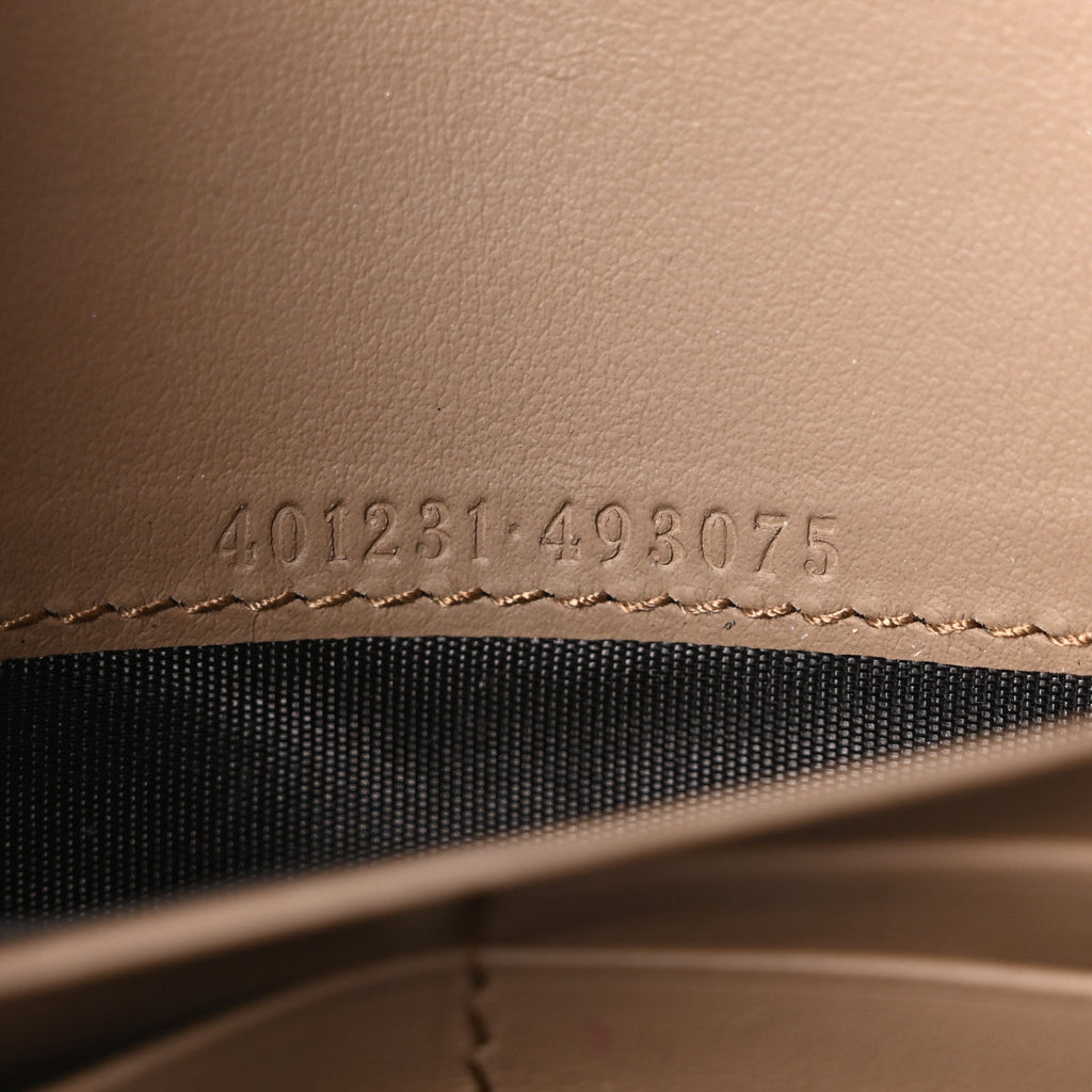 GG Supreme Monogram Mini Dionysus Chain Wallet Beige Taupe
