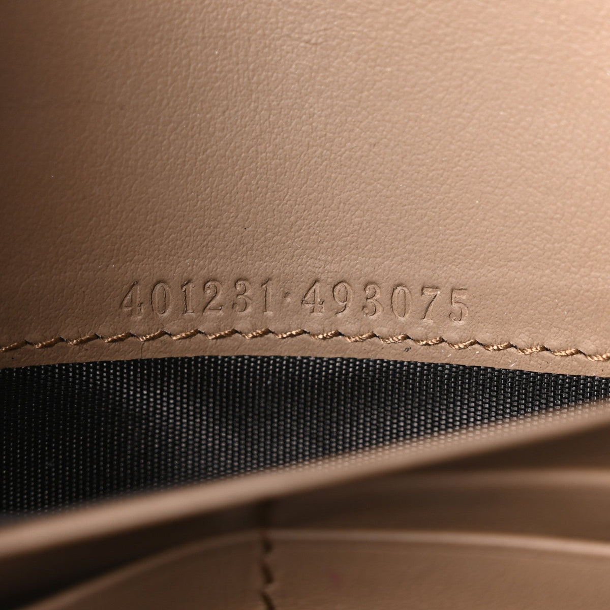 GG Supreme Monogram Mini Dionysus Chain Wallet Beige Taupe