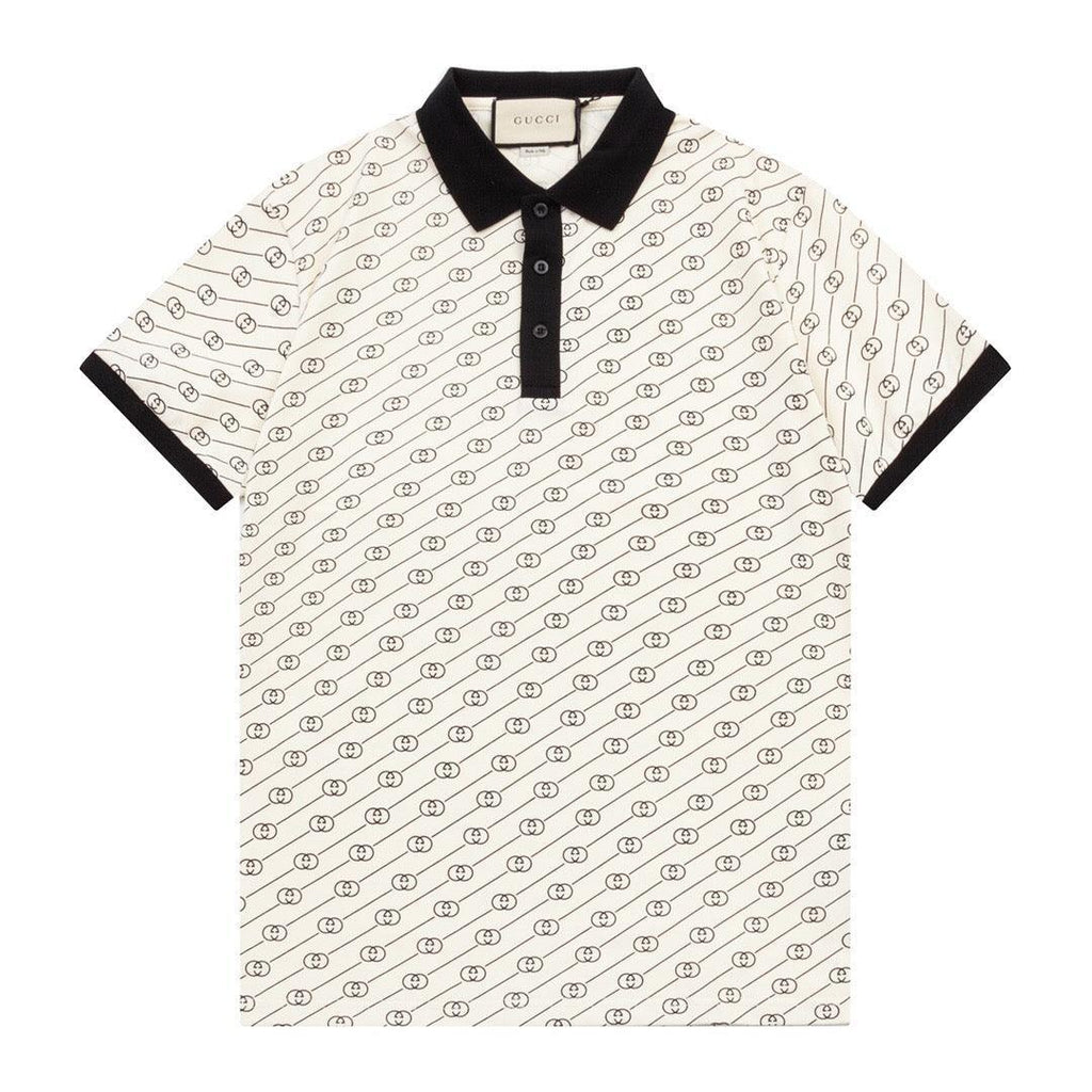 Gucci Light Beige T-shirt with a collar
