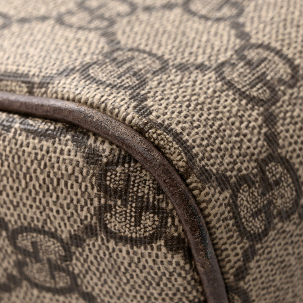 GG Supreme Monogram Web Small Ophidia Shoulder Bag Brown