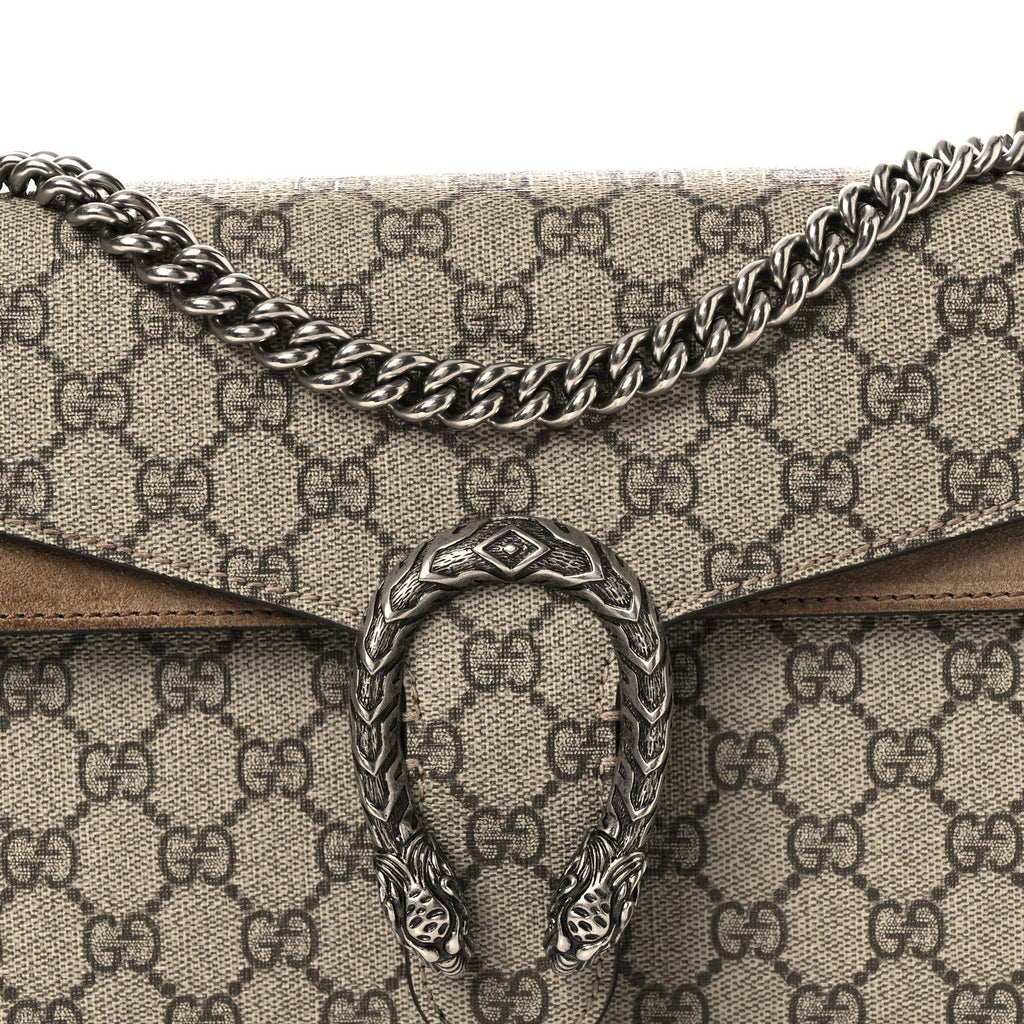 GG Supreme Monogram Small Dionysus Shoulder Bag Taupe