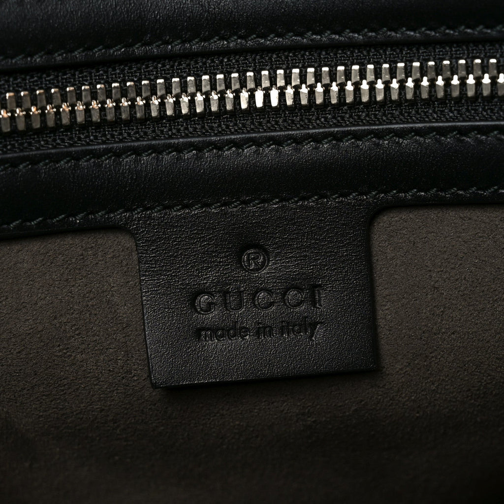 GG Supreme Monogram Selleria Calfskin Medium Duffle Beige Ebony Black