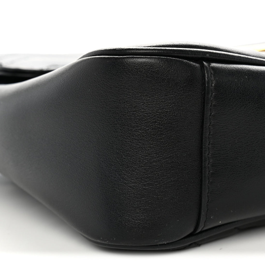 Calfskin Matelasse Medium GG Marmont Shoulder Bag Black