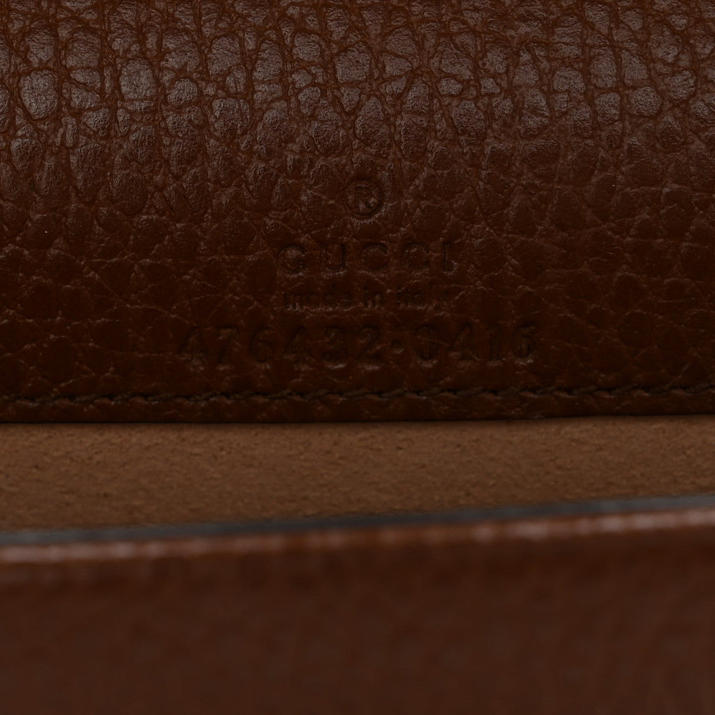 New Denim GG Monogram Dollar Calfskin Enamel Super Mini Dionysus Shoulder Bag Blue Tea Cuir Epilog Electric Blue