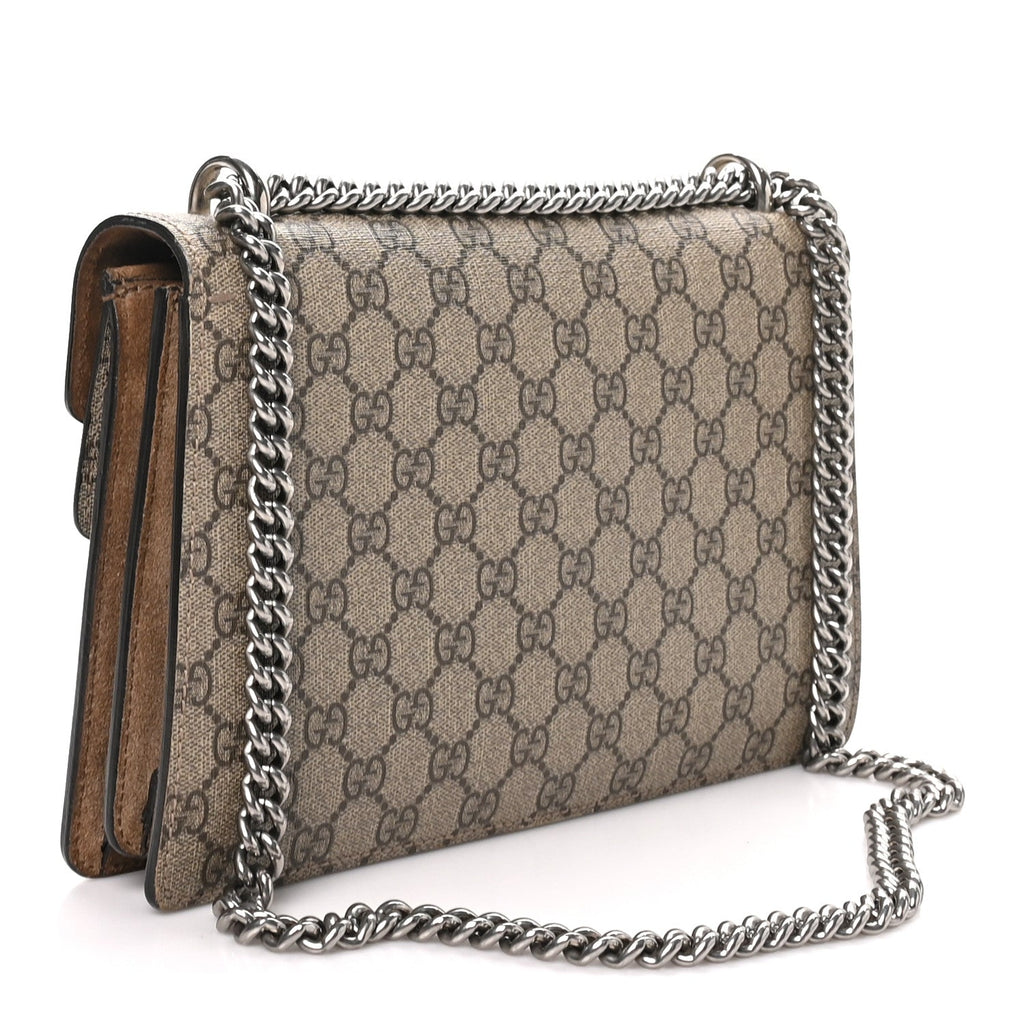 GG Supreme Monogram Small Dionysus Shoulder Bag Taupe
