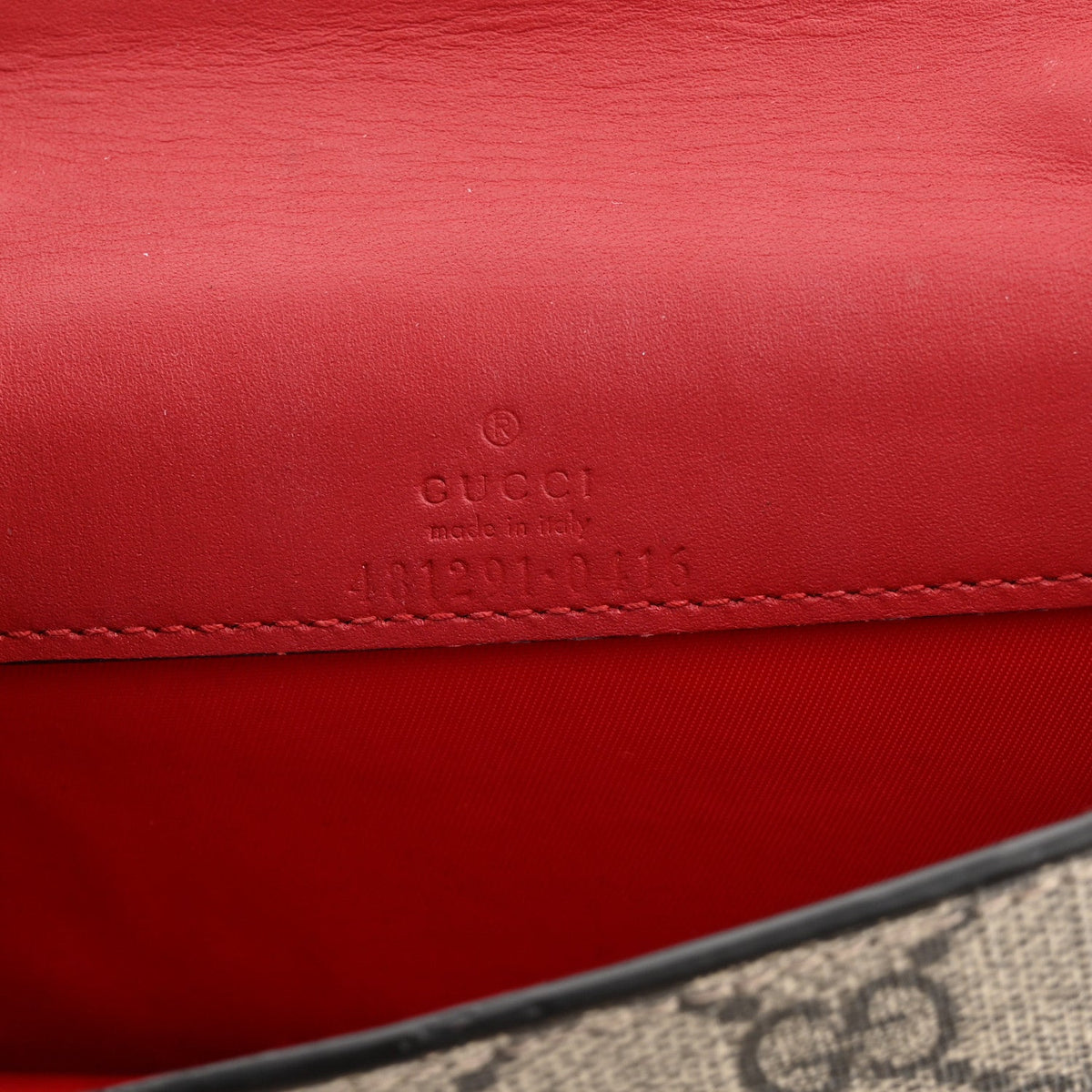 GG Supreme Monogram Mini Cherry Chain Bag