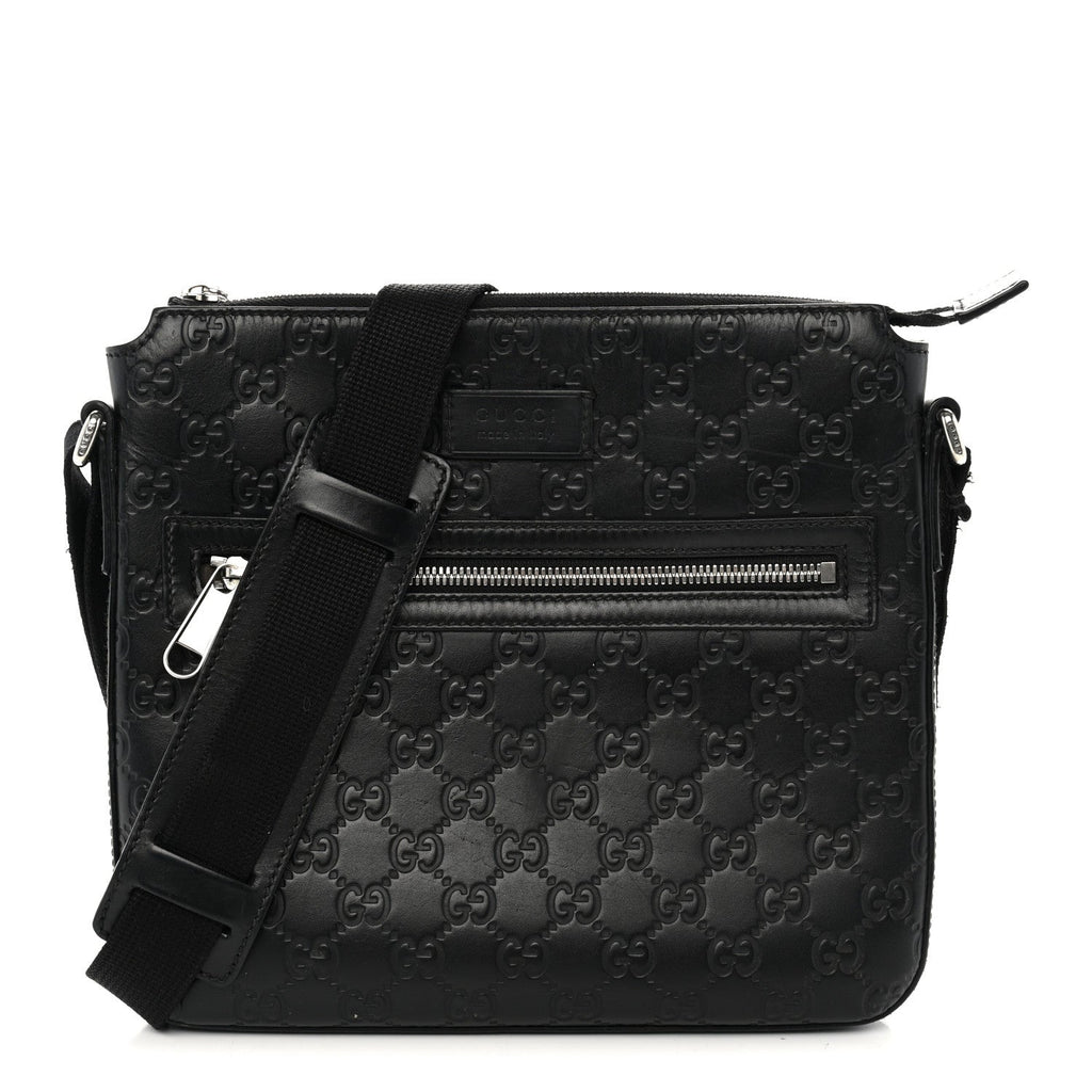 Guccissima Signature Small Messenger Bag Black