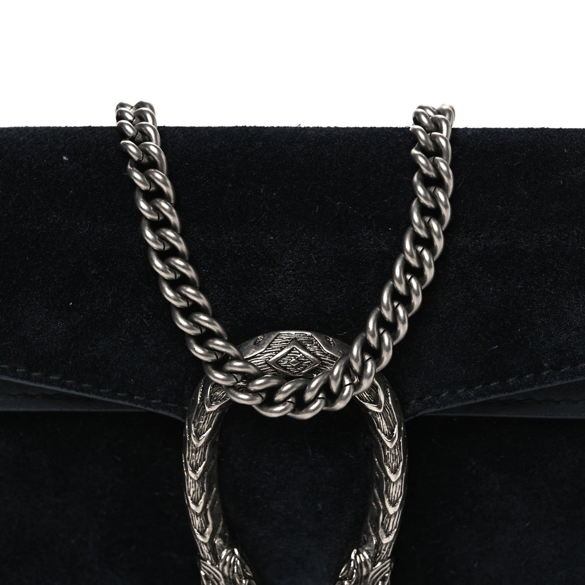 Suede Super Mini Dionysus Shoulder Bag Black