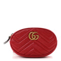 Calfskin Matelasse GG Marmont Belt Bag 75 30 Hibiscus Red