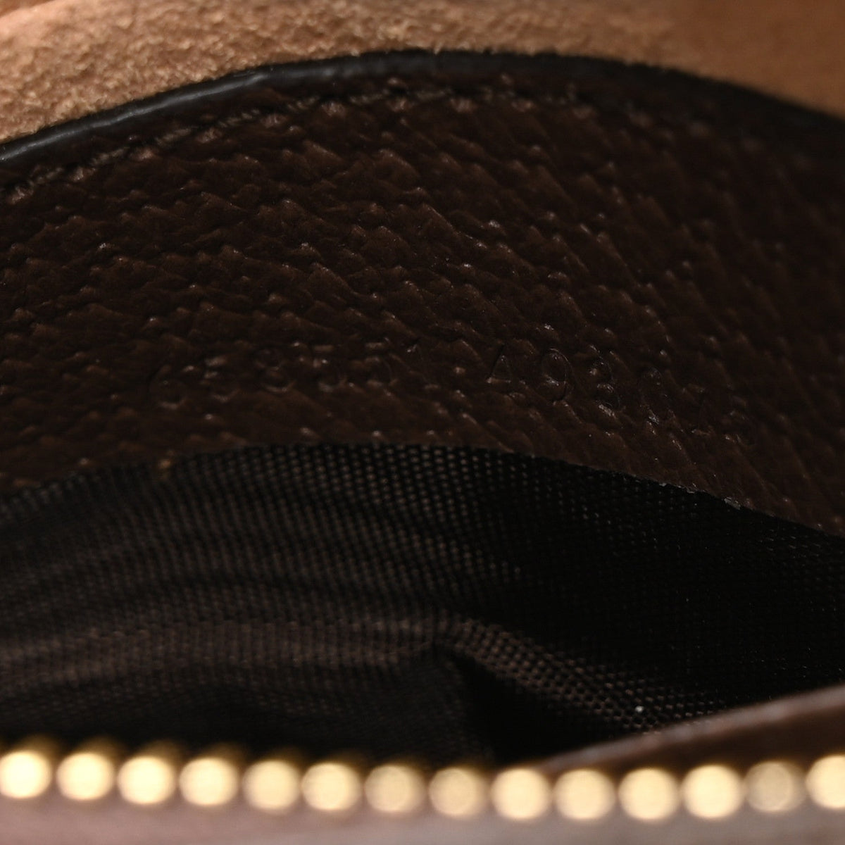 GG Supreme Monogram Textured Calfskin Web Mini Ophidia Half Moon Hobo Beige Ebony New Acero