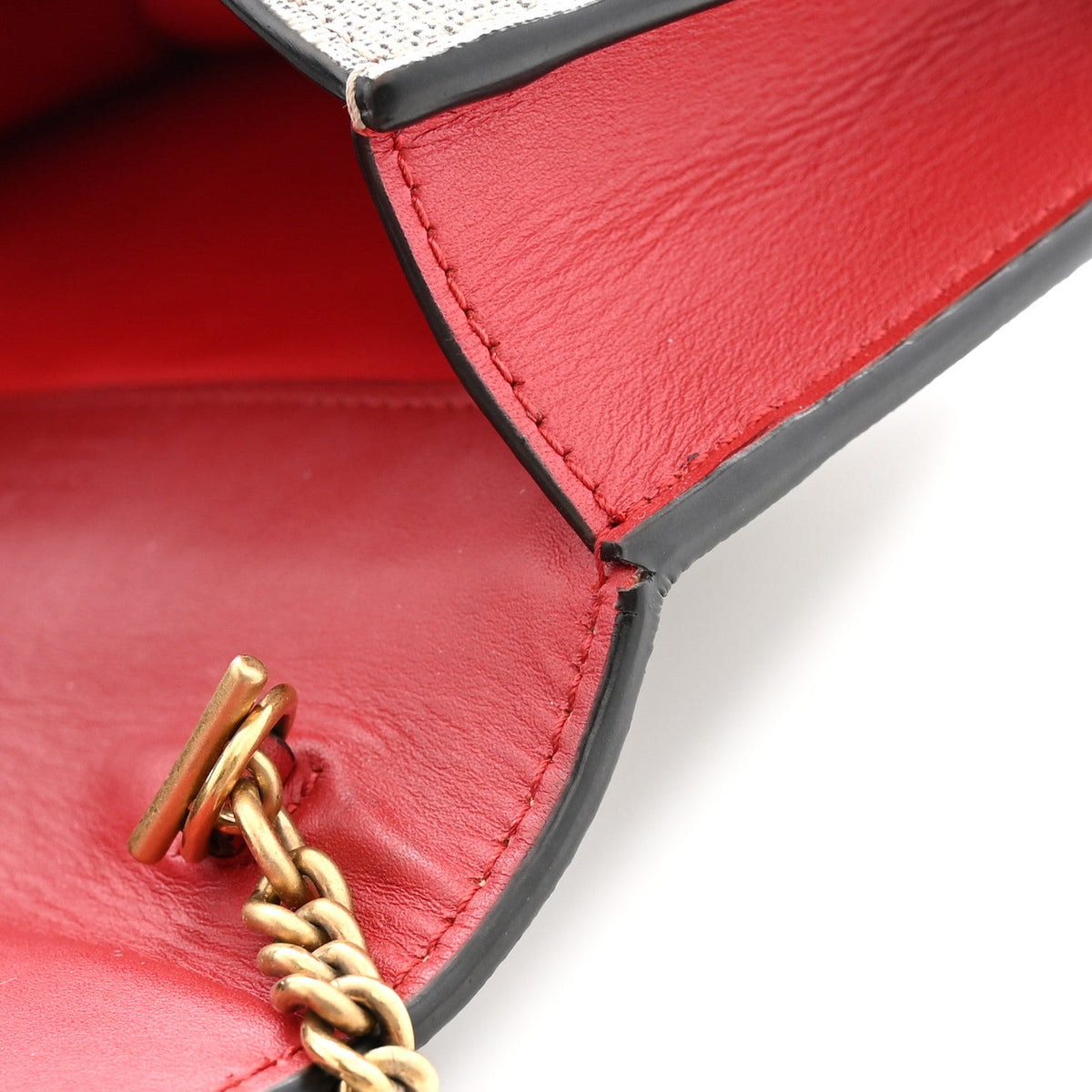 GG Supreme Monogram Mini Cherry Chain Bag