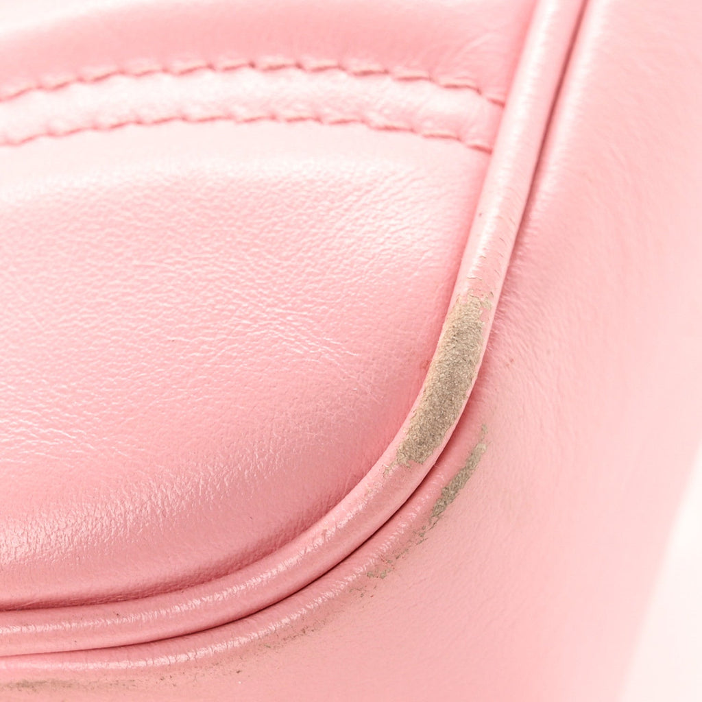 Calfskin Matelasse Medium GG Marmont Shoulder Bag Wild Rose