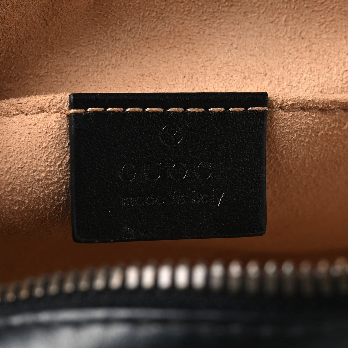 Calfskin Matelasse Small GG Marmont Chain Shoulder Bag Black