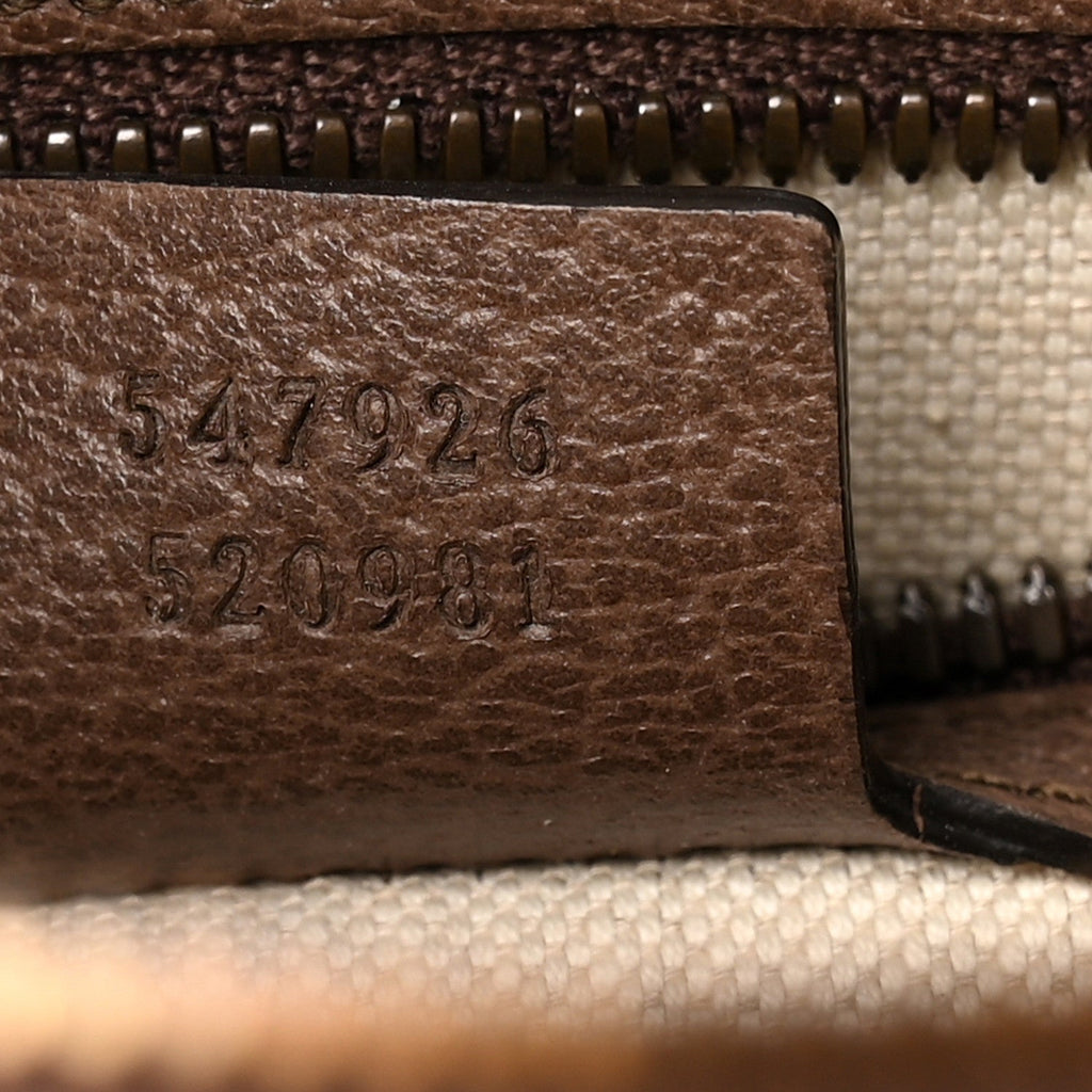 GG Supreme Monogram Web Small Ophidia Messenger Bag Brown
