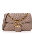 Calfskin Matelasse Medium GG Marmont Shoulder Bag Porcelain Rose