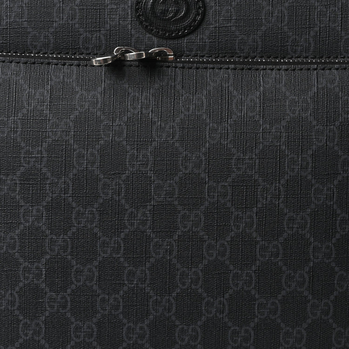 GG Supreme Monogram Azalea Calfskin Retro Interlocking G Small Savoy Cabin Trolley Black