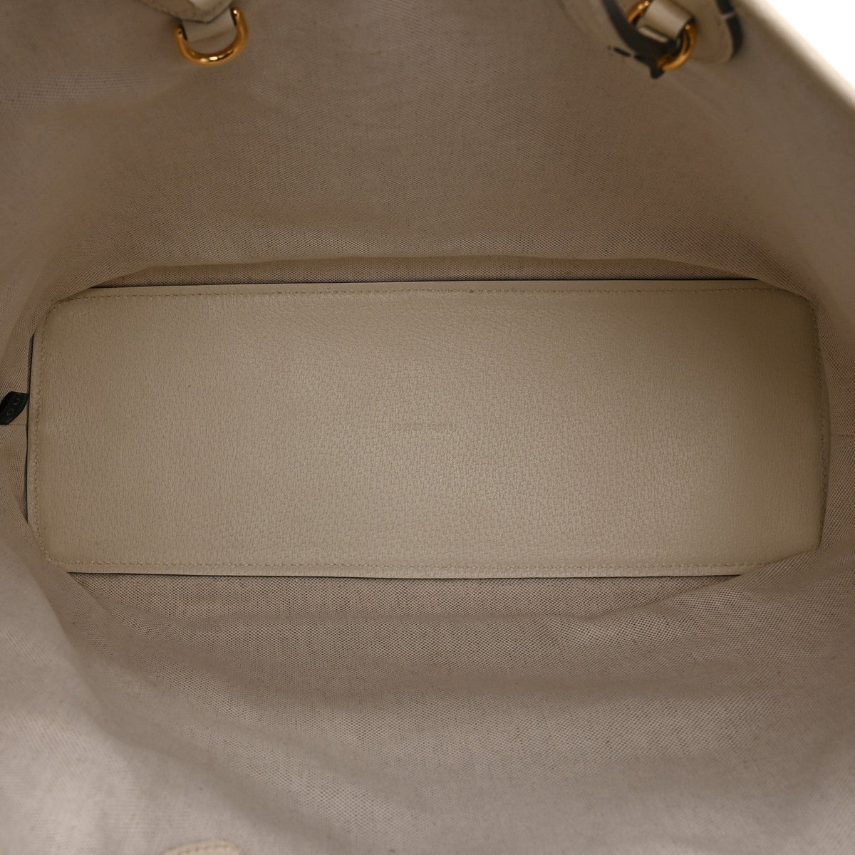 Textured Dollar Calfskin Medium Ophidia Shoulder Tote Bag  Mystic White