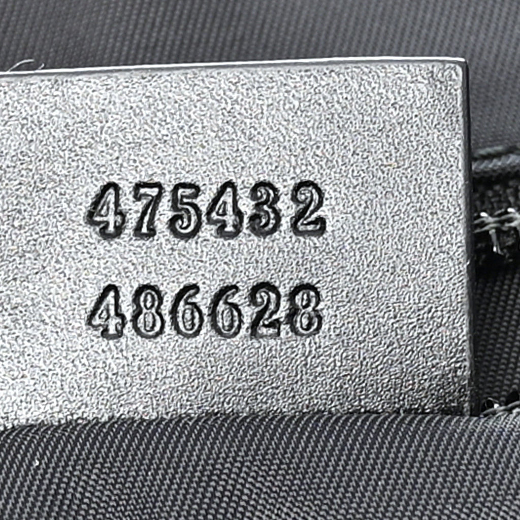 GG Supreme Monogram Web Flap Messenger Bag Black