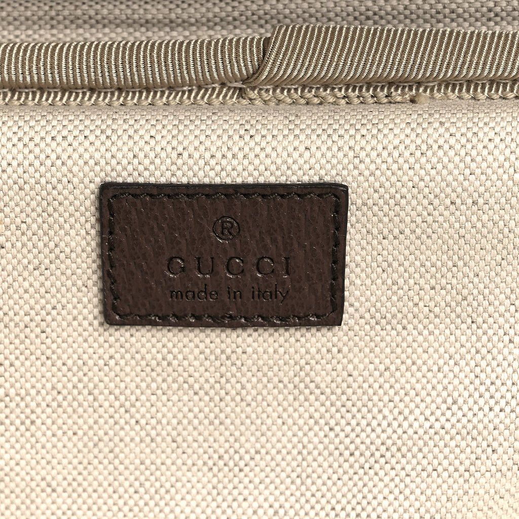 GG Supreme Monogram Web Medium Savoy Trolley Beige Ebony