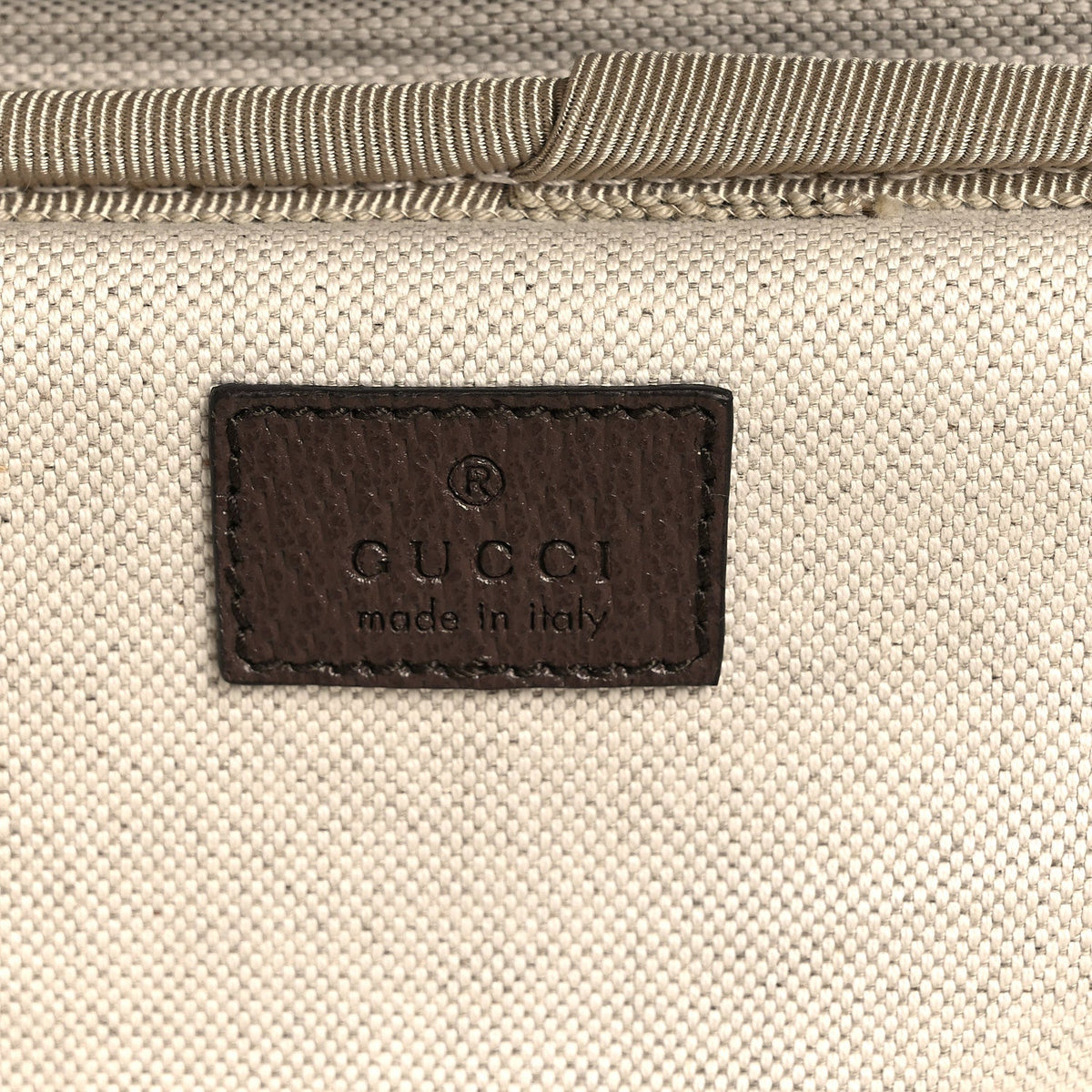 GG Supreme Monogram Web Medium Savoy Trolley Beige Ebony