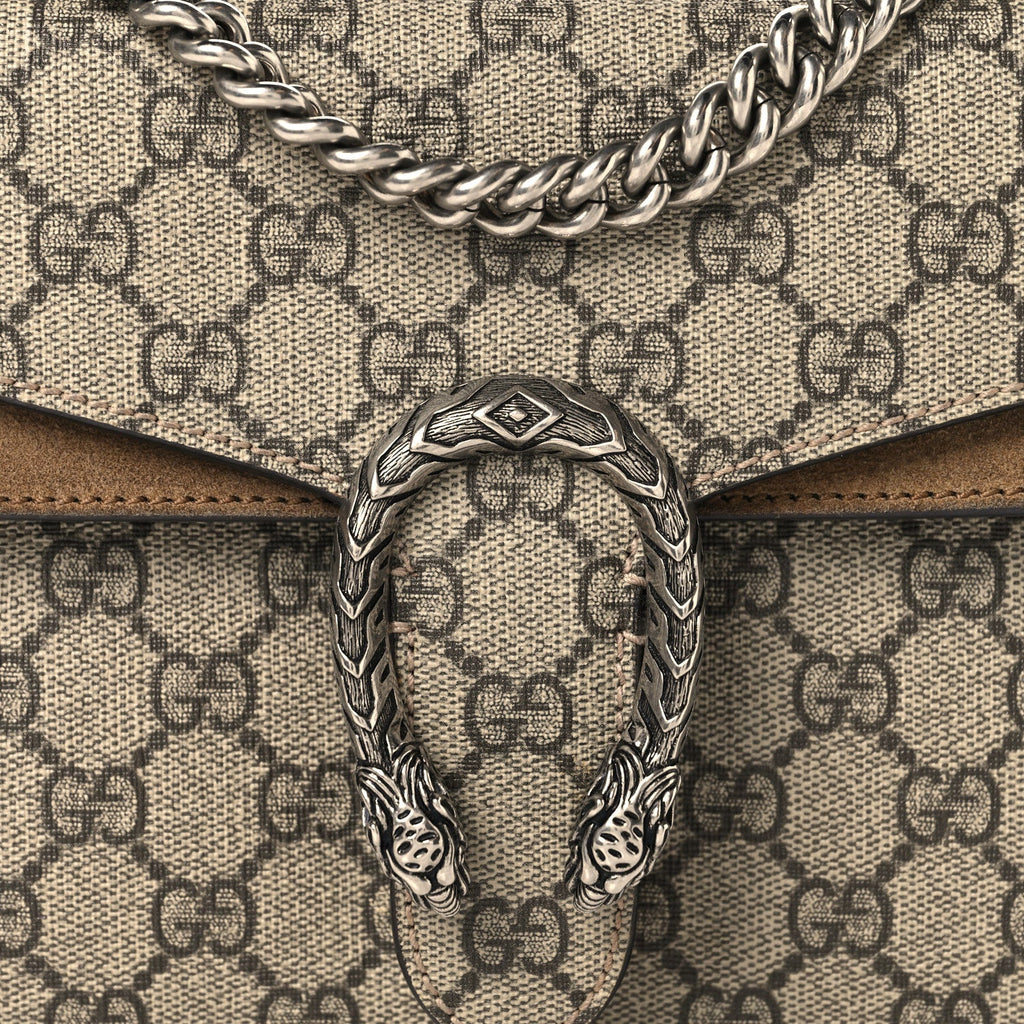 GG Supreme Monogram Mini Dionysus Shoulder Bag Taupe