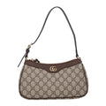 GG Supreme Monogram Textured Dollar Calfskin Small Ophidia Hobo Beige Ebony New Acero