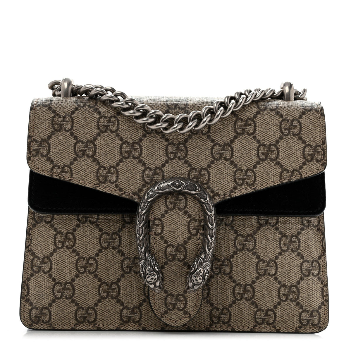 GG Supreme Monogram Mini Dionysus Shoulder Bag Black